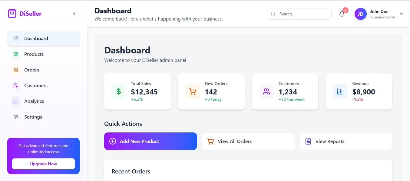 Dashboard Preview 3